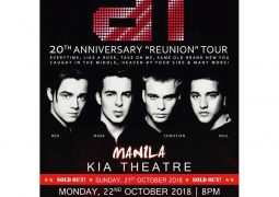 A1 20th Anniversary “Reunion” Tour – A Second Show is Added in Manila!