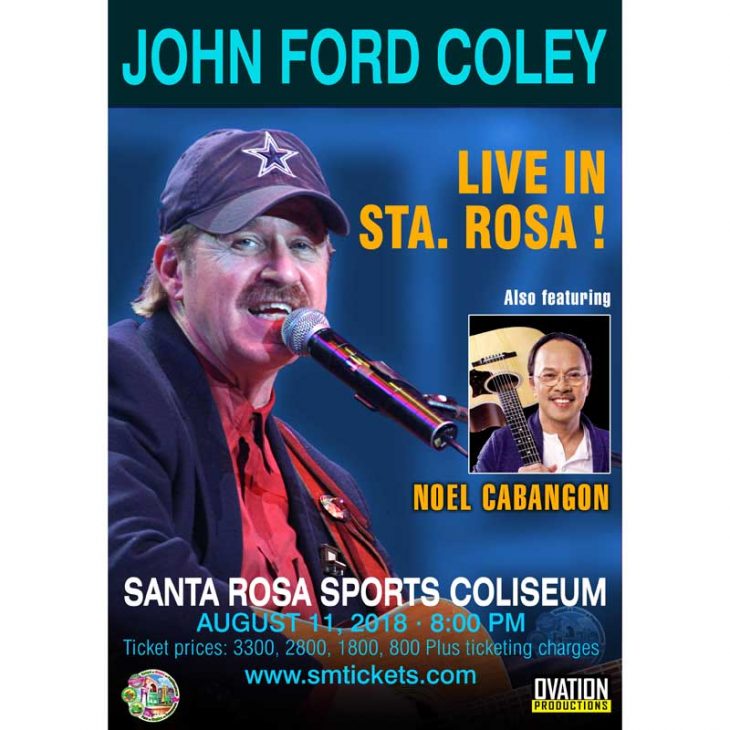John Ford Coley Live in Sta. Rosa Cancelled