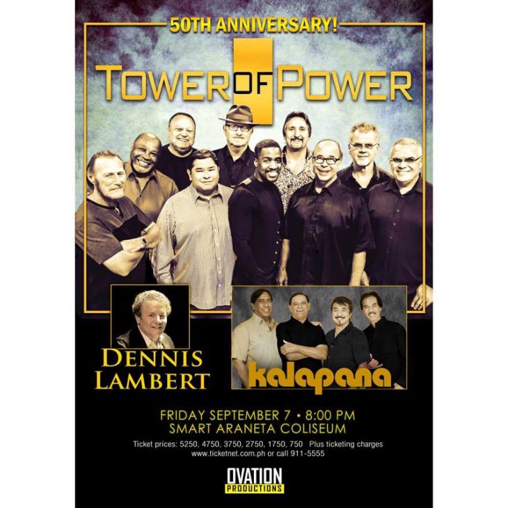 Tower of Power Live in Manila together with Dennis Lambert and Kalapana