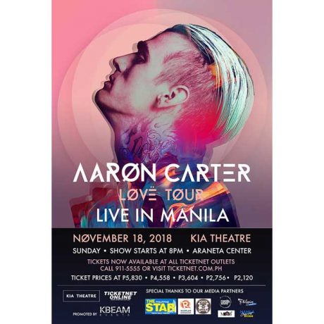 Aaron Carter Live in Manila 2018