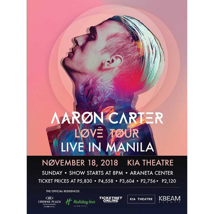 Aaron Carter Brings the LØVË Tour to Manila