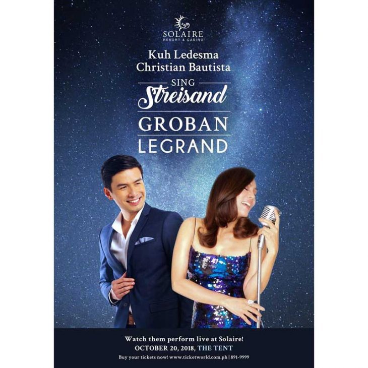 Kuh Ledesma and Christian Bautista  sings Streisand, Groban and Legrand