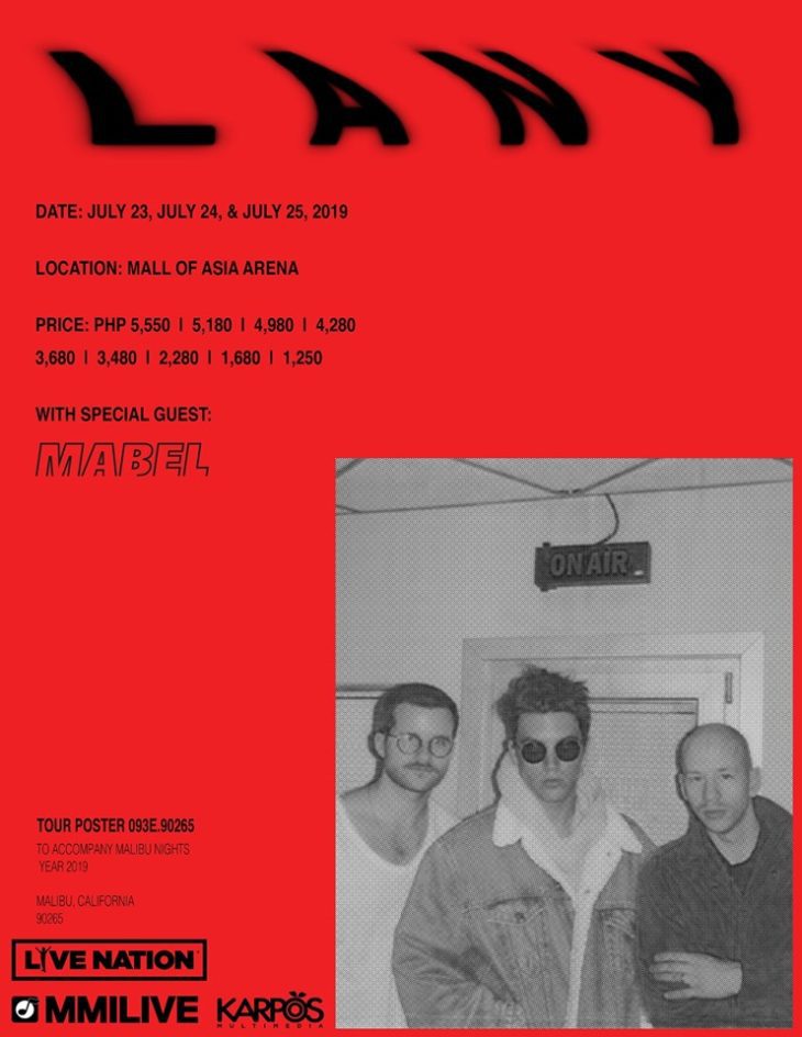 Malibu Nights Tour: LANY Live in Manila 2019