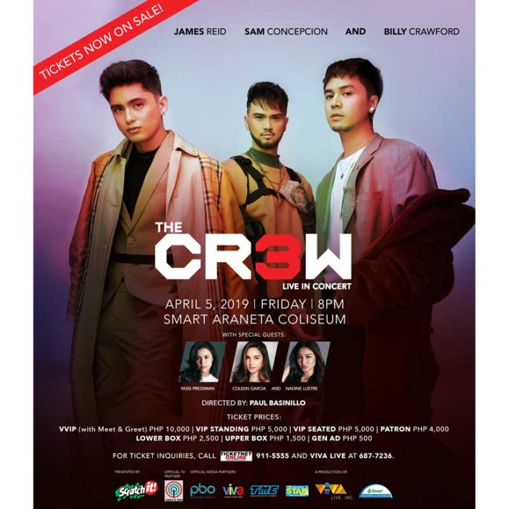 The Cr3w: James Reid, Sam Concepcion and Billy Crawford Live in Concert