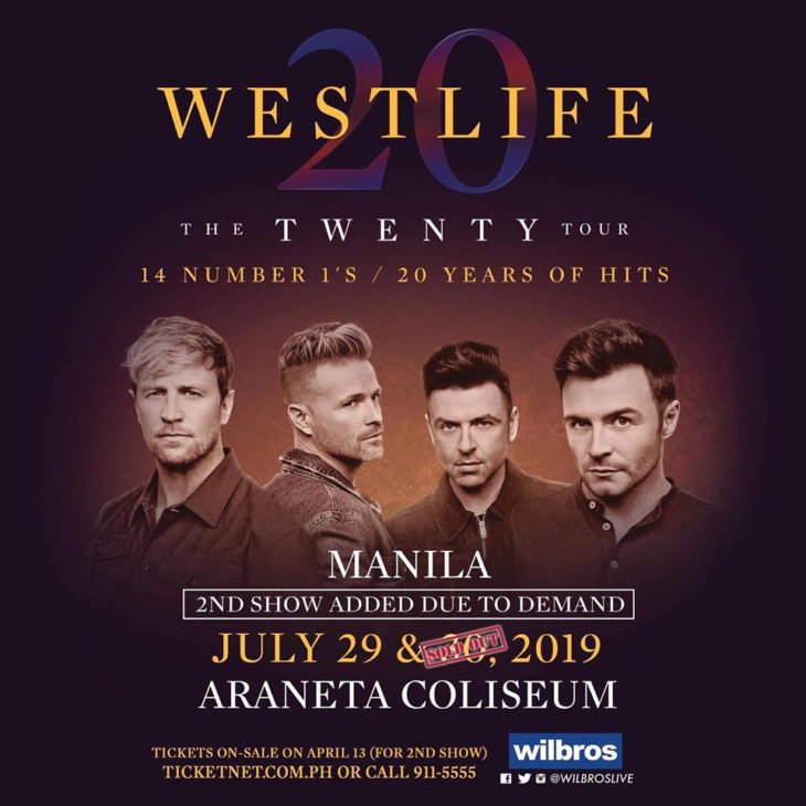 The Twenty Tour: Westlife Live in Manila 2019