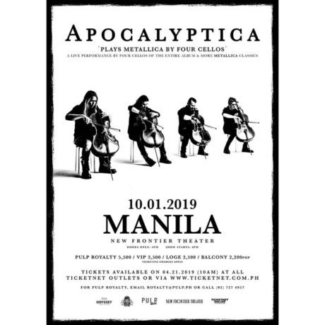 Apocalyptica ‘Plays Metallica by Four Cellos’ in Manila