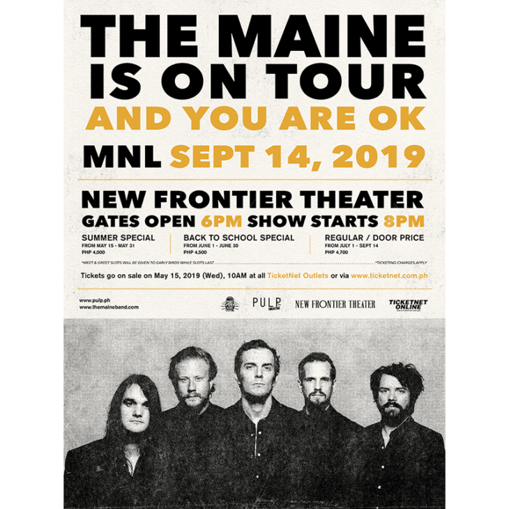 The Maine Live in Manila 2019