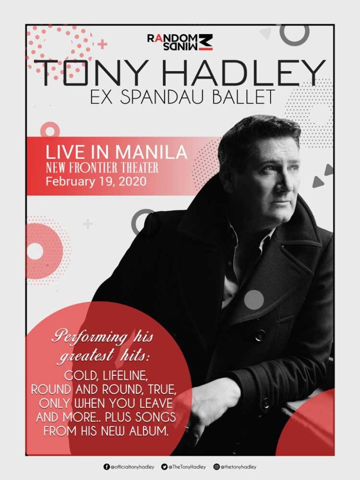 Tony Hadley Live in Manila 2020 Cancelled