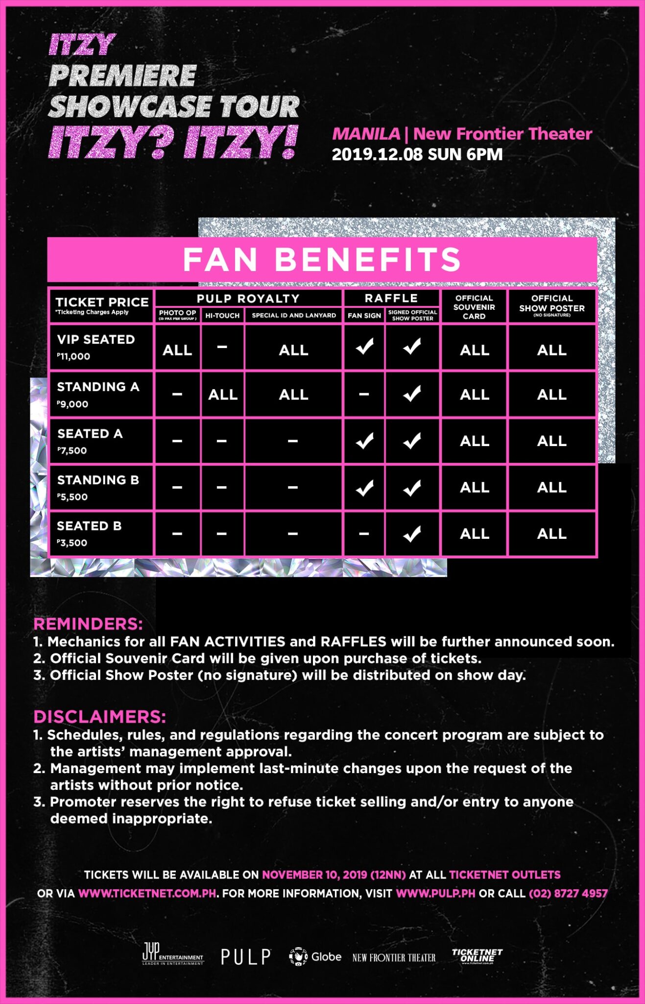 itzy world tour ticket sale