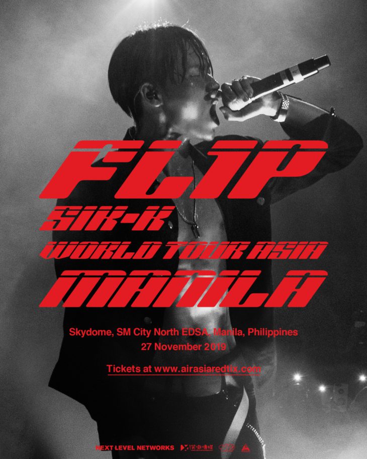 Sik-K To Bring His “FL1P WORLD TOUR ASIA” In Manila In November