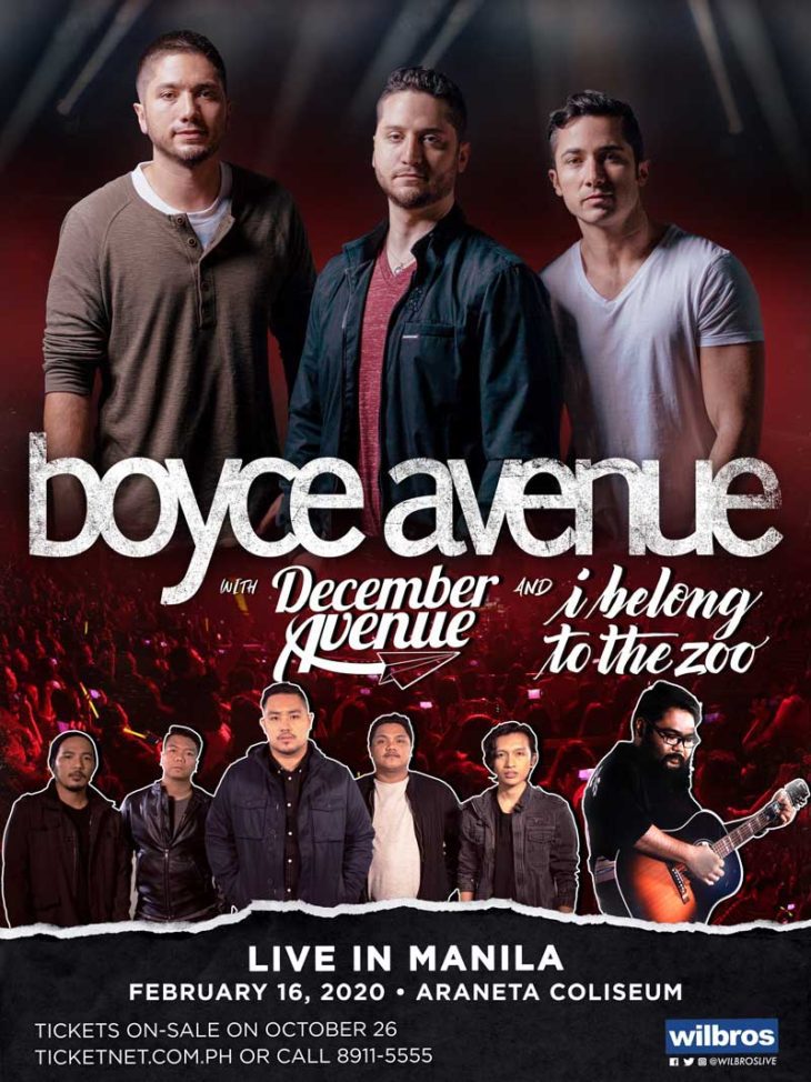 Boyce Avenue Live in Manila 2020 with December Avenue and I Belong to the Zoo