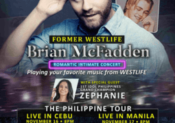 Former Westlife Member, Brian Mcfadden in an Intimate Concert in Cebu and Manila this November