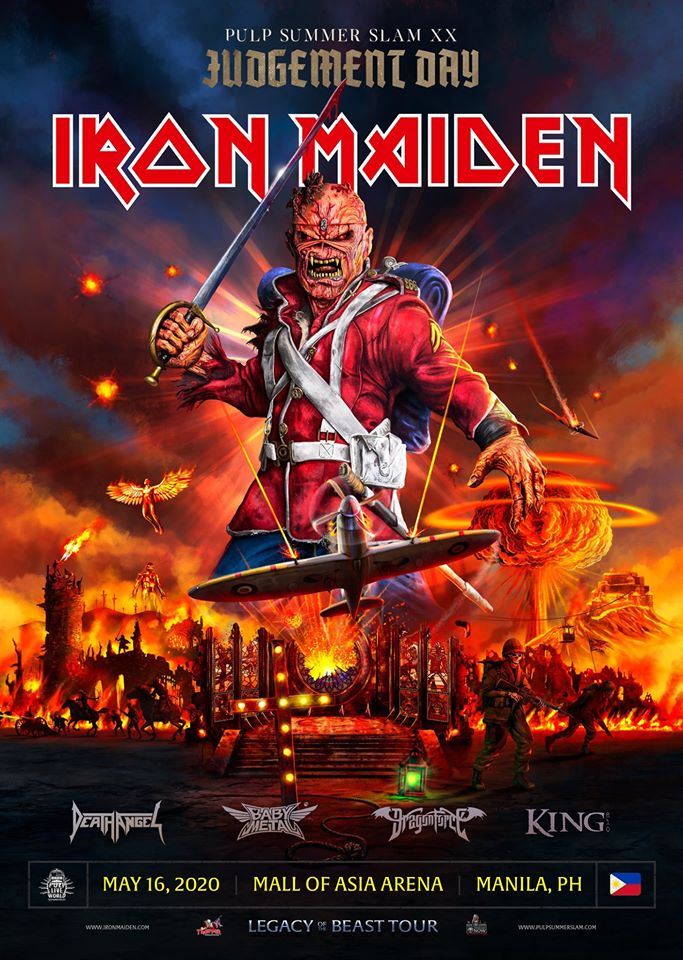 Iron Maiden To Headline “PULP Summer Slam XX: Judgement Day”