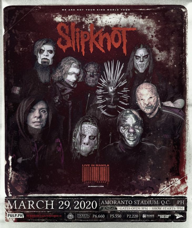 Slipknot Live in Manila 2020 Postponed