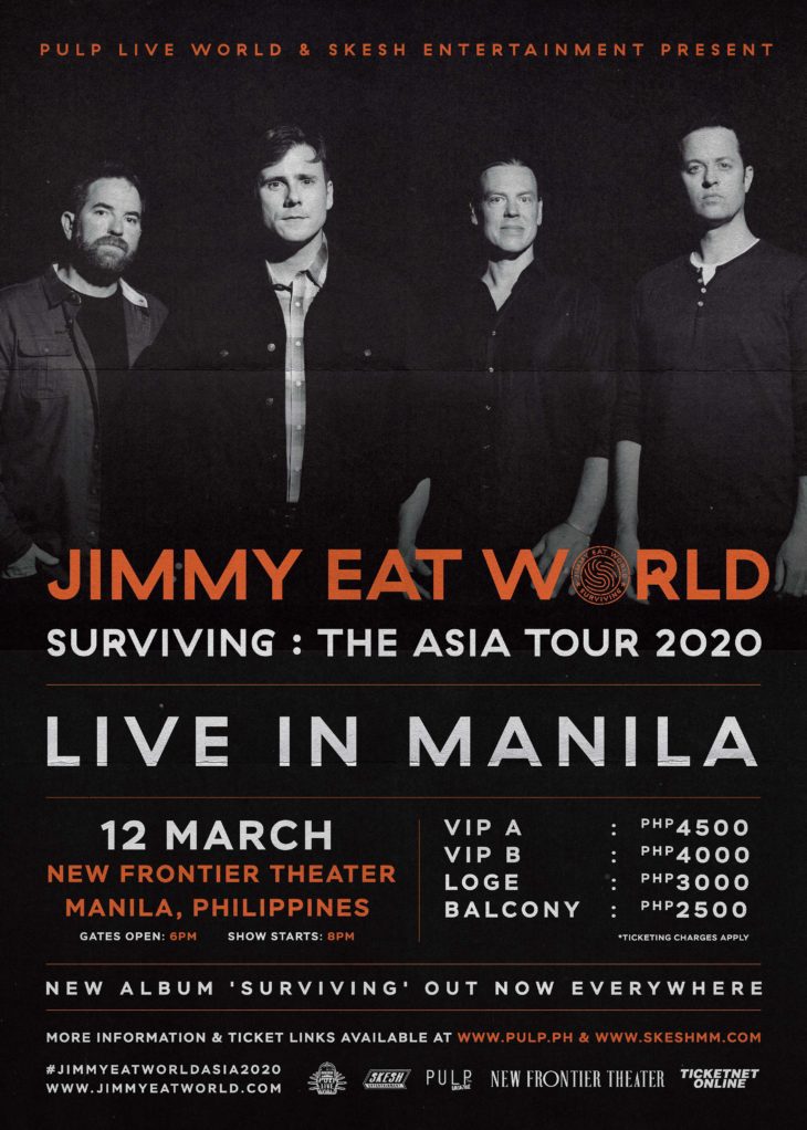 Jimmy Eat World To Stage First Manila Show In March