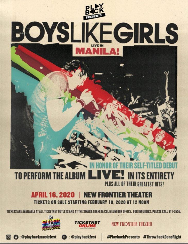 Boys Like Girls to return to Manila this April