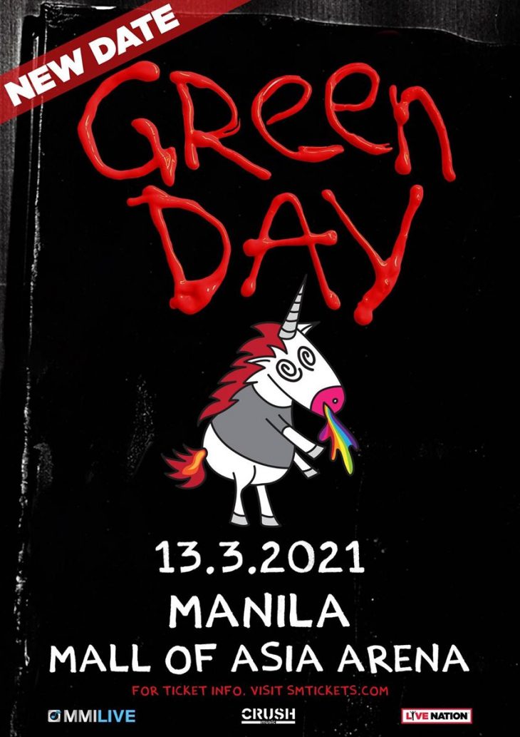 Green Day Live in Manila 2021 Cancelled