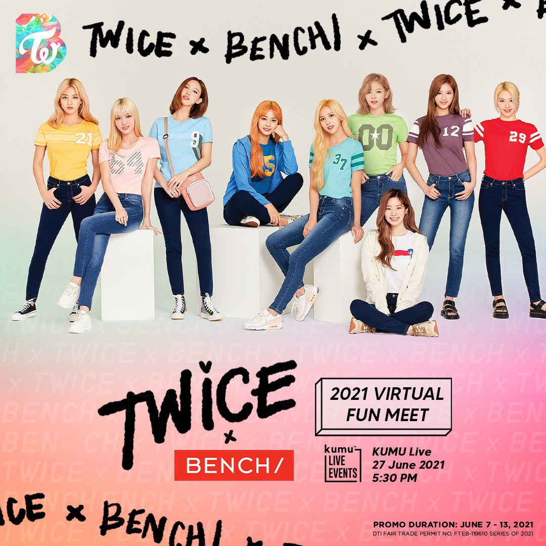 Twice X Bench 21 Virtual Fun Meet Philippine Concerts