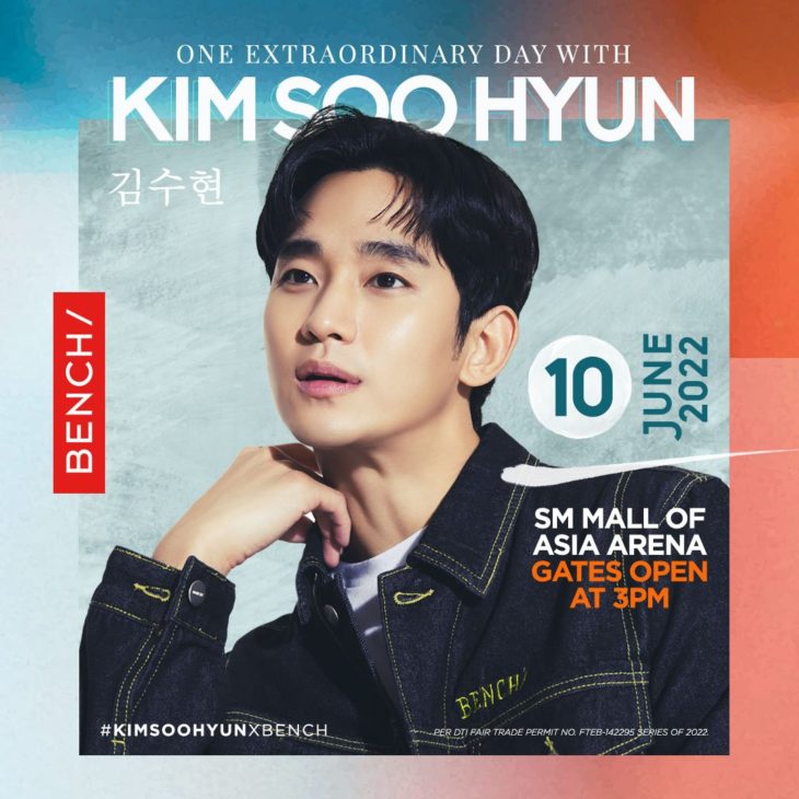 BENCH brings Kim Soo Hyun to Manila