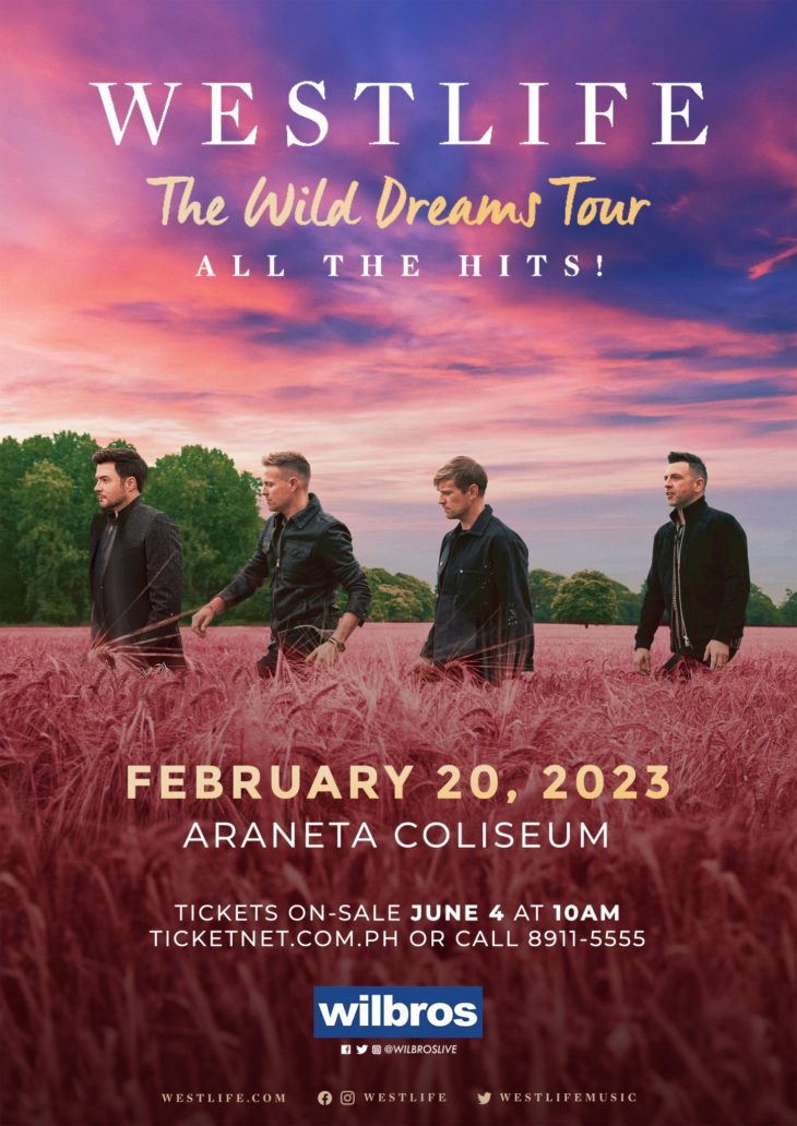 Westlife back in Manila for The Wild Dreams Tour in 2023