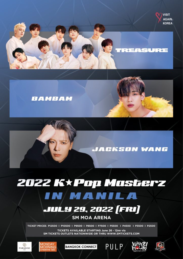 CONFIRMED: TREASURE, GOT7’s Bambam and Jackson to Headline the 2022 K-Pop Masterz in Manila