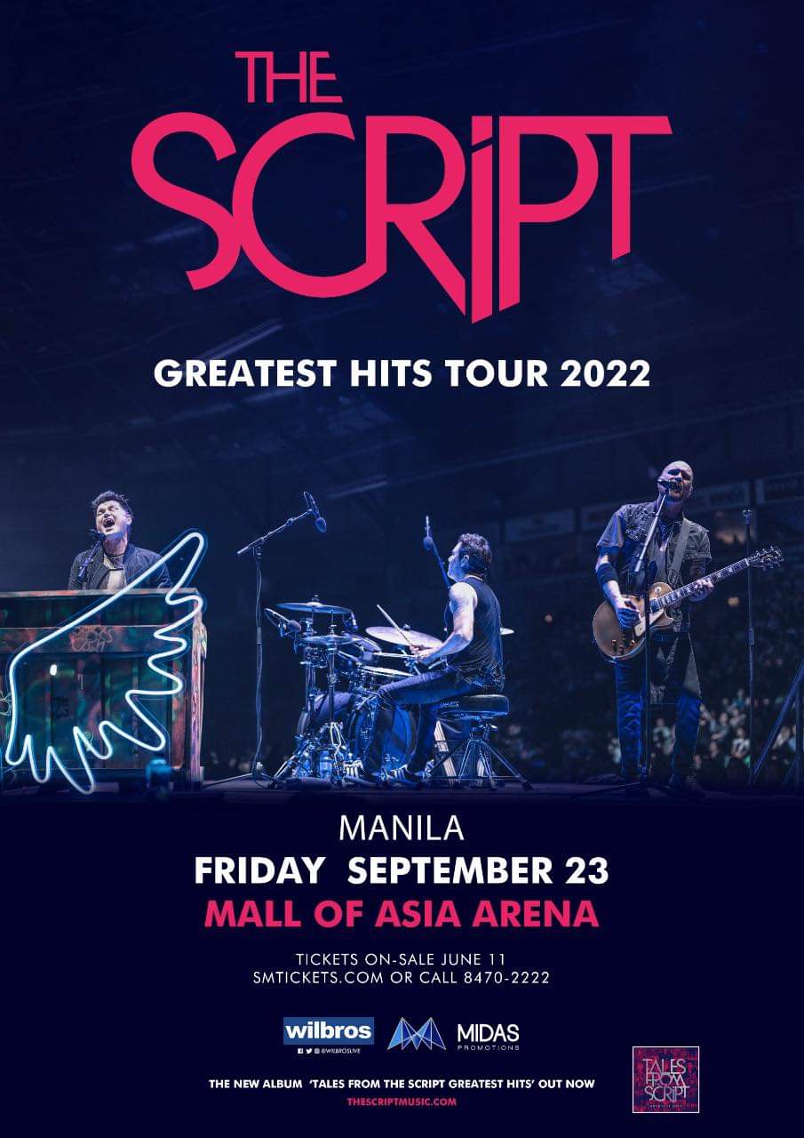 THE GREATEST HITS TOUR THE SCRIPT LIVE IN MANILA 2022 Philippine