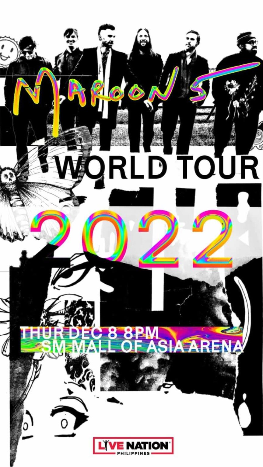 Maroon 5 to return to Manila in December 2022 - Philippine Concerts