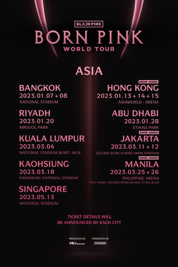 kpop world tour concerts