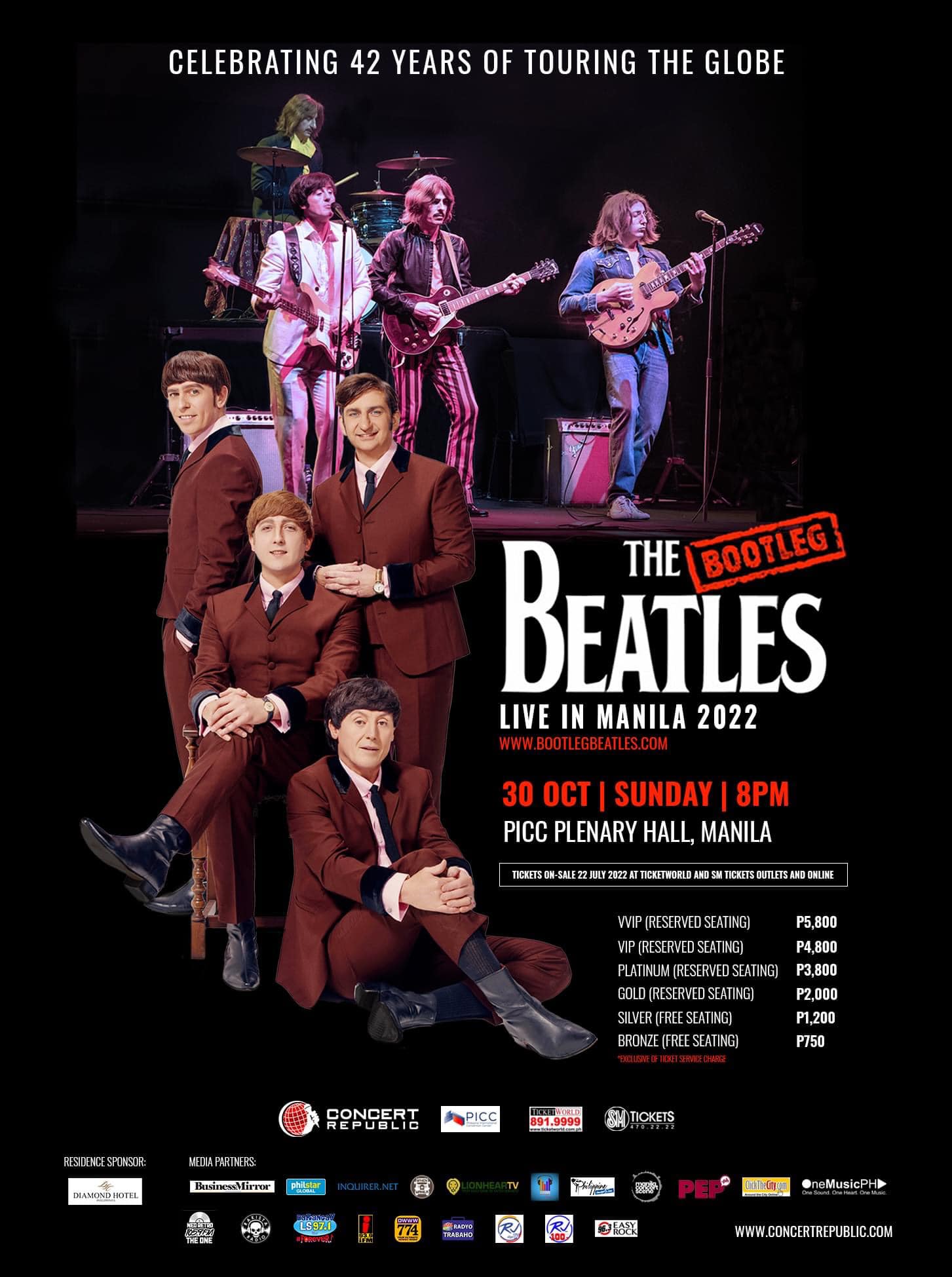 The Bootleg Beatles Live in Manila 2022 Philippine Concerts
