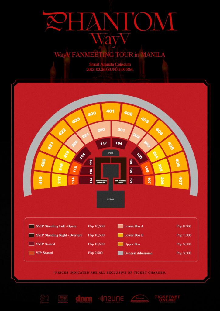 WayV Seat Plan