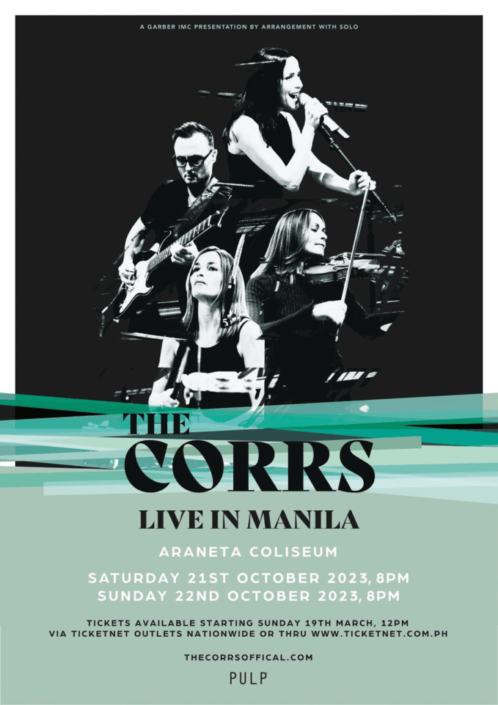 The Corrs Returns to Manila with Two-Night Concert in October