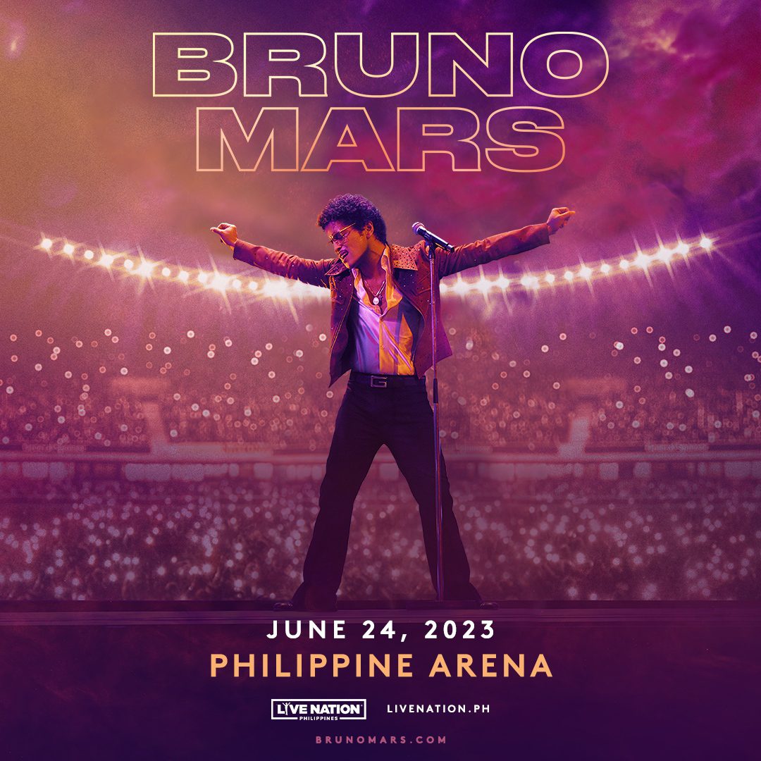 Bruno Mars live at the Philippine Arena this June Philippine Concerts
