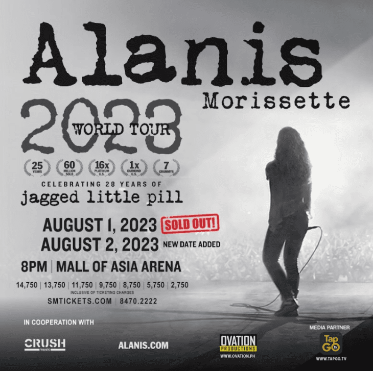 Alanis Morissette to Serenade Fans in Manila for 2-Nights