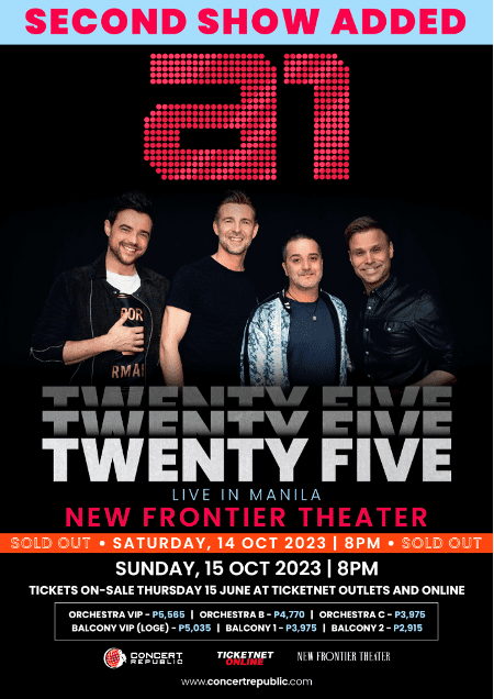 A1 – TWENTY FIVE (Anniversary Tour) Second Show Added in Manila!