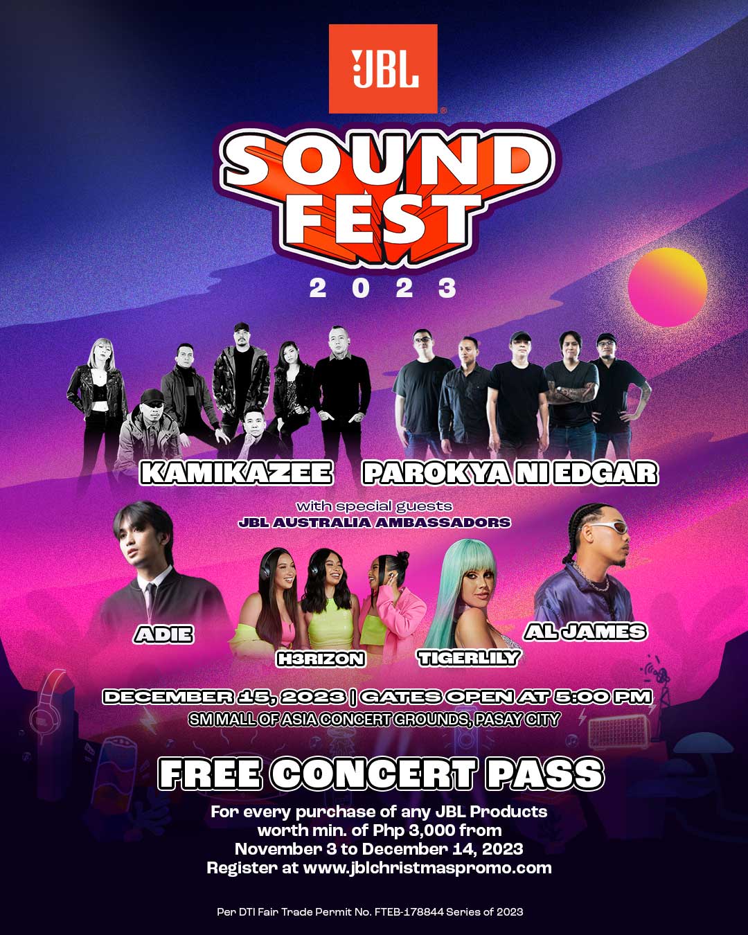 JBL Sound Fest 2023 Philippine Concerts