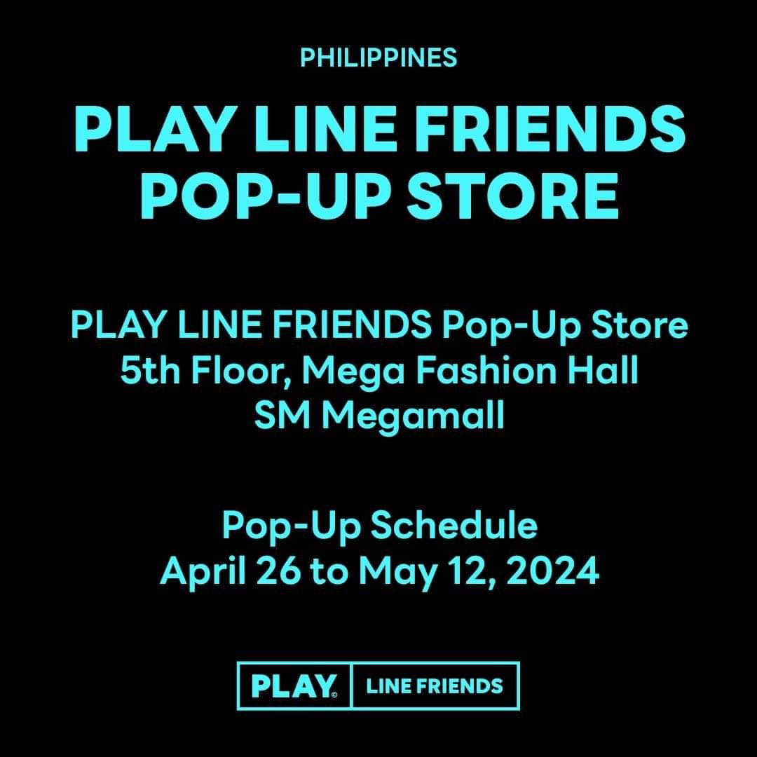 PLAY LINE FRIENDS Pop-up Store mainly featuring TRUZ is set to take over SM Megamall