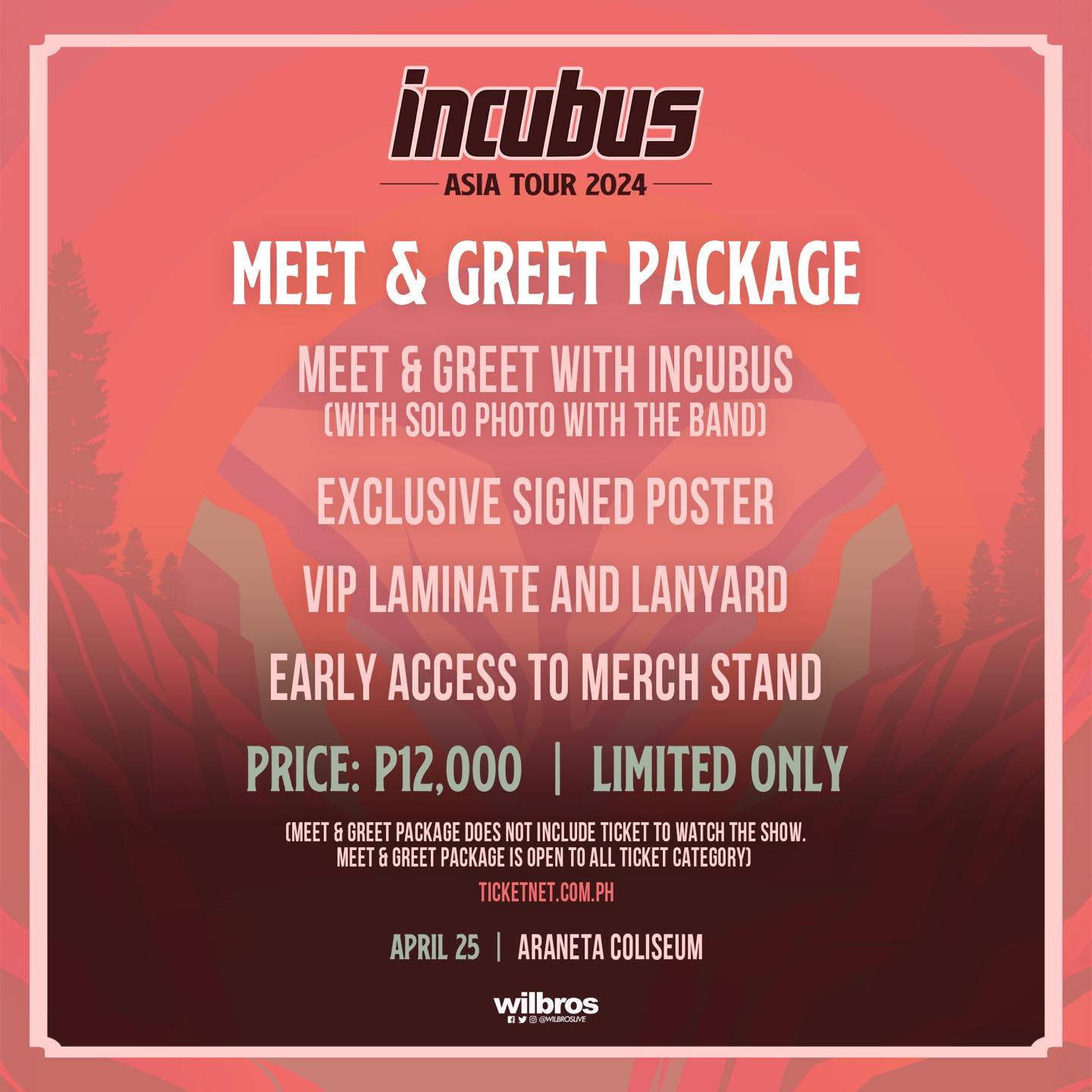 Incubus Coming To Manila for Asia Tour 2024 on April 25 Philippine