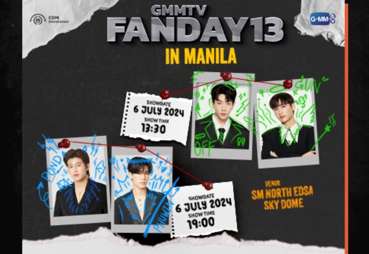 OffGun and PondPhuwin Invite Filipino Fans to “GMMTV FAN DAY 13” in Manila