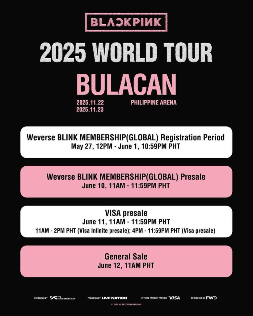 Blackpink Live in Manila tickets
