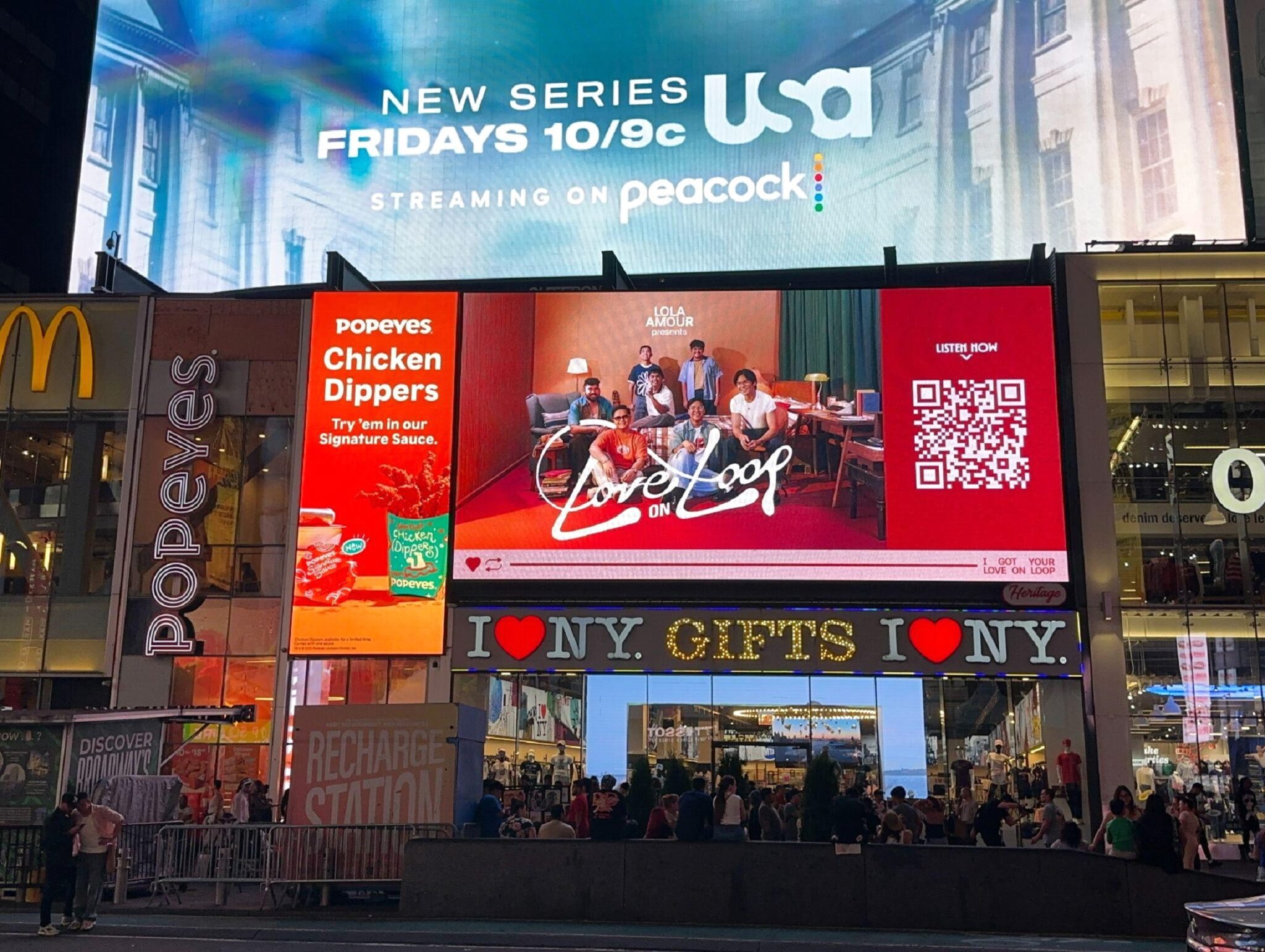 Lola Amour Lights Up New York Times Square for Love on Loop