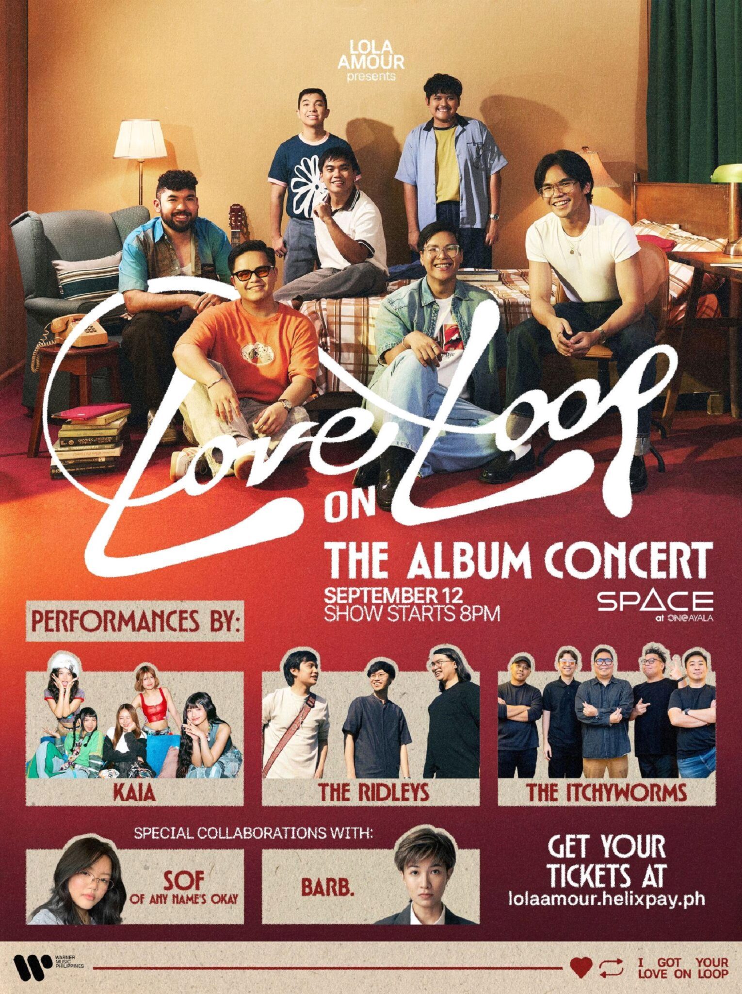 Lola Amour Announces “Love on Loop” Concert Featuring KAIA, Itchyworms, and The Ridleys, with More to Be Announced