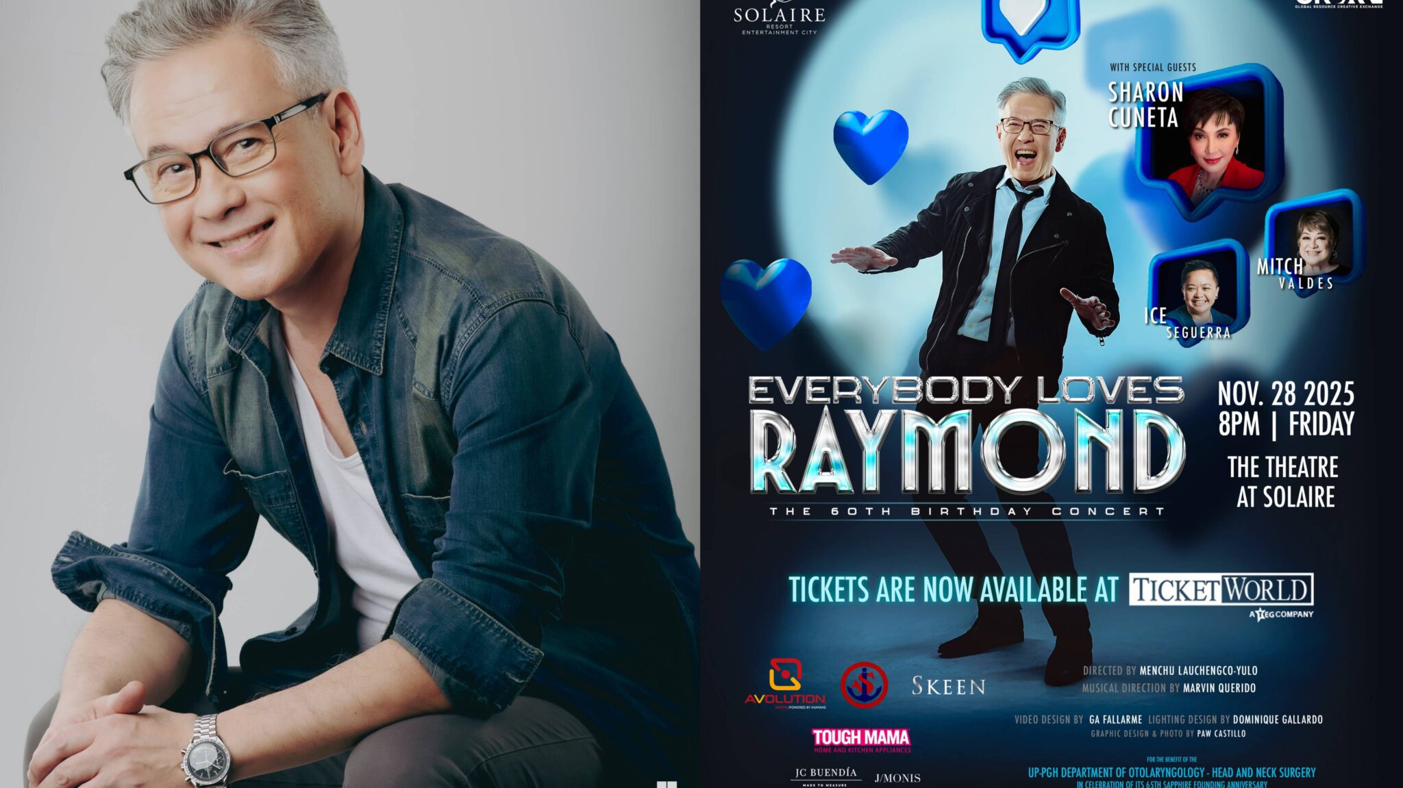 Raymond Lauchengco marks 60th birthday with all-star celebration at The Theatre at Solaire