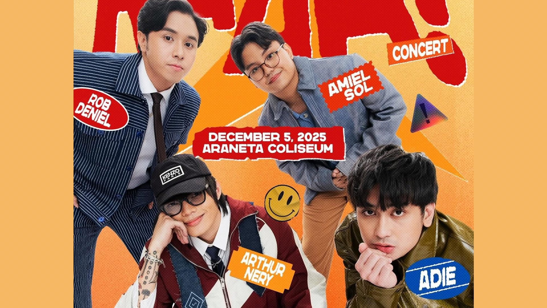 Rob Deniel, Arthur Nery, Amiel Sol, and Adie says TaRAAA this December in Araneta Coliseum