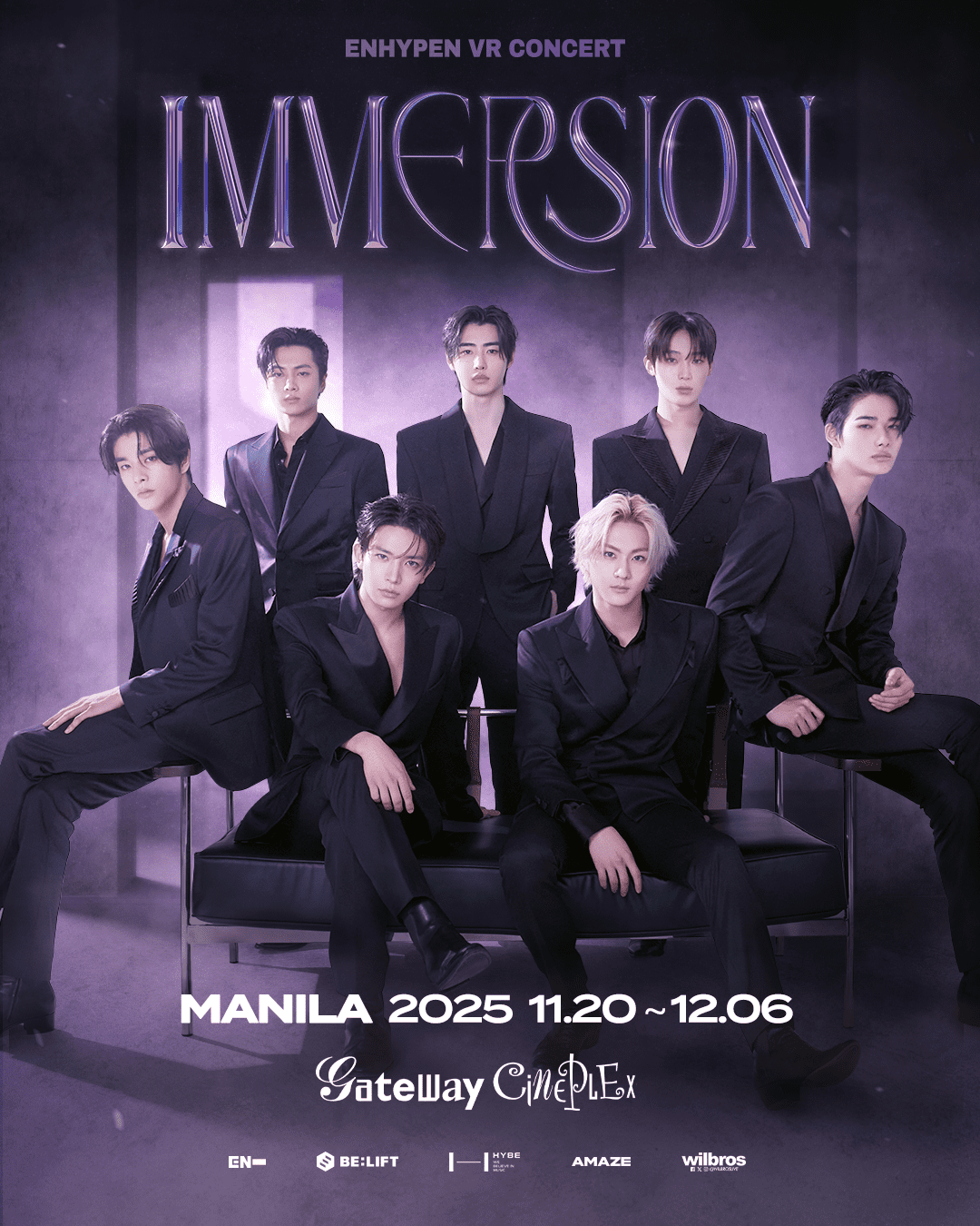 “ENHYPEN VR CONCERT : IMMERSION”FIRST-EVER VR CONCERT COMING TO MANILA FROM 20 NOVEMBER TO 6 DECEMBER!