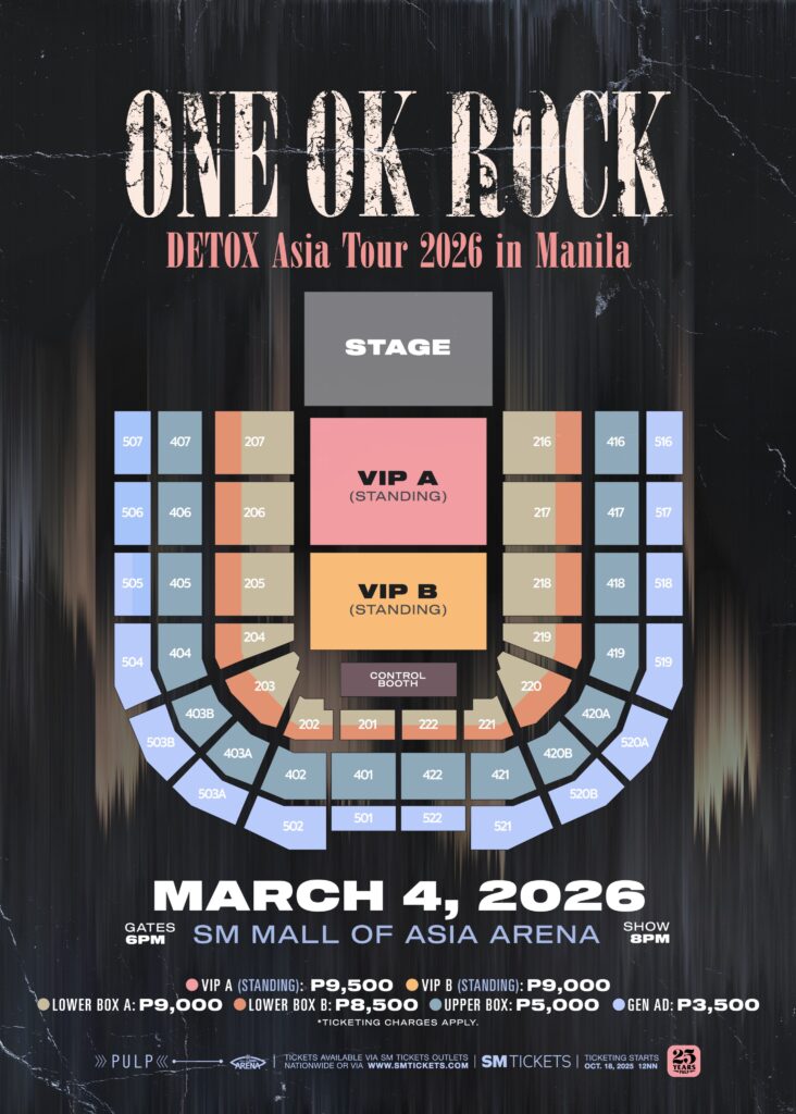 ONE OK ROCK Live in Manila Tickets