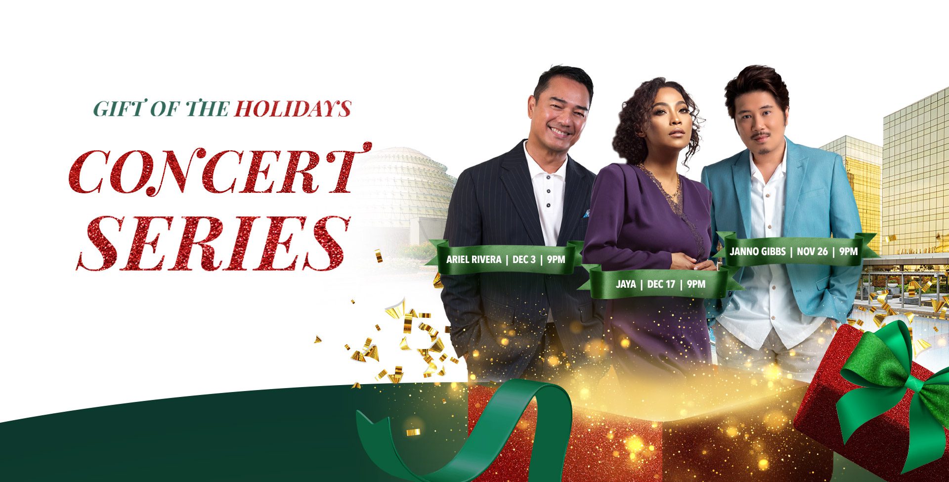 OPM ROYALTIES ARIEL RIVERA AND JAYA HEADLINE DECEMBER CONCERT SERIES AT CITY OF DREAMS MANILA’S CENTERPLAY!