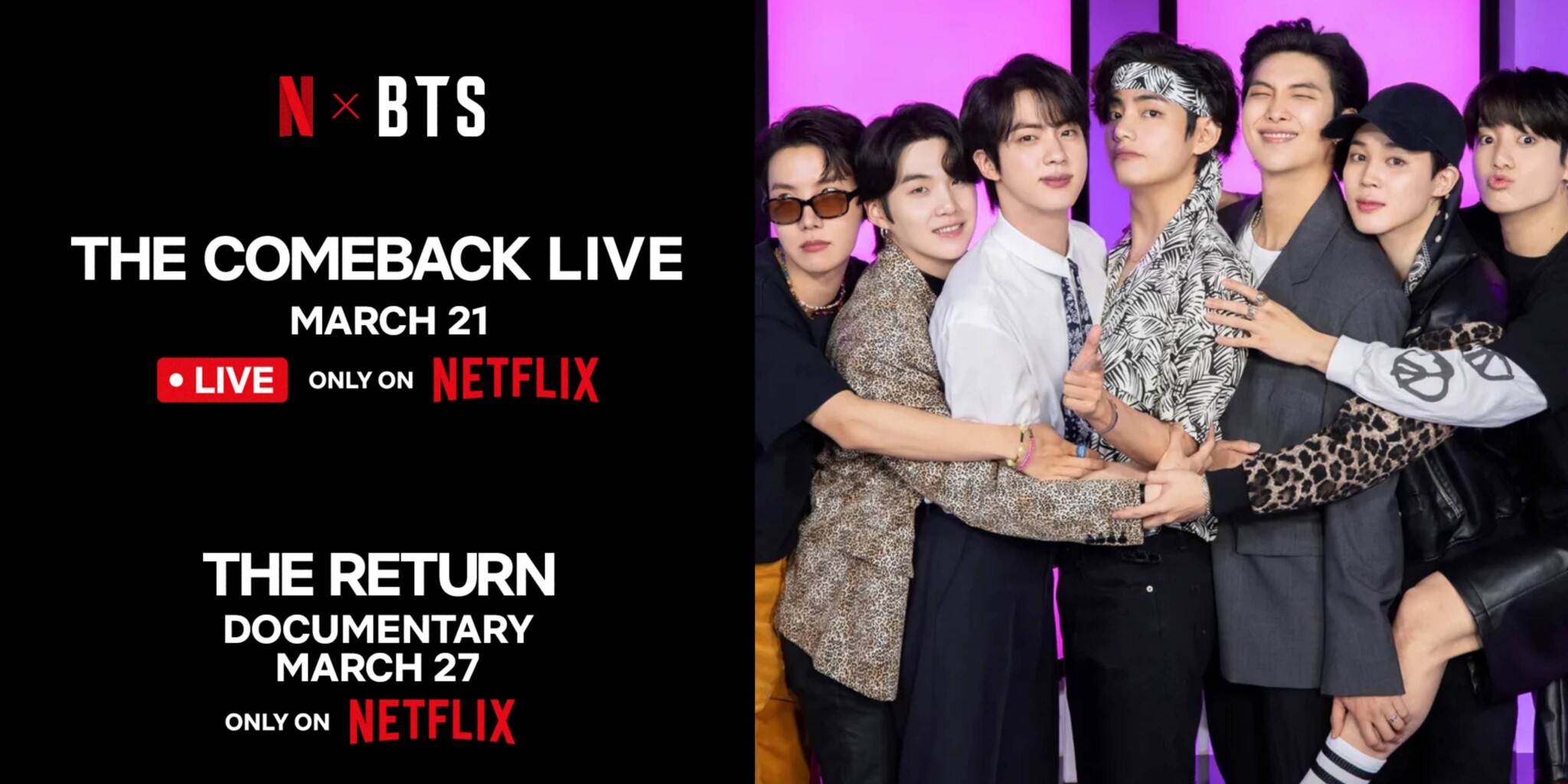 Netflix and HYBE Announce Major BTS Comeback Events: Live Concert and Documentary