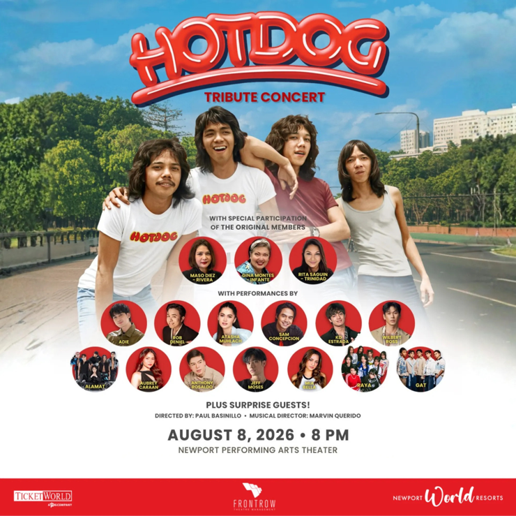 Original members and OPM stars headline Hotdog tribute concert at Newport World Resorts!