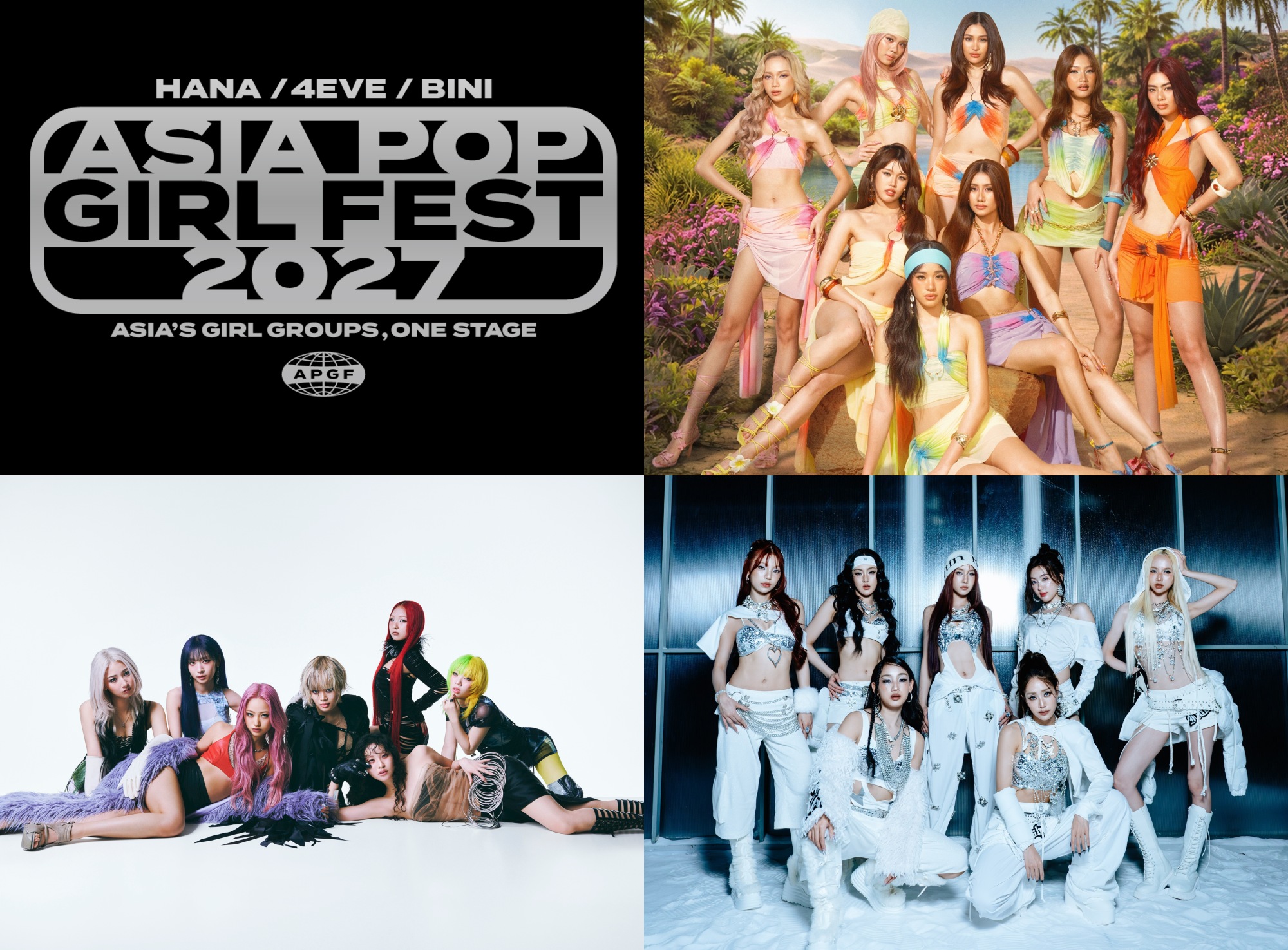 HANA, 4EVE and BINI Unite for Cross-Border “ASIA POP GIRL FEST 2027”