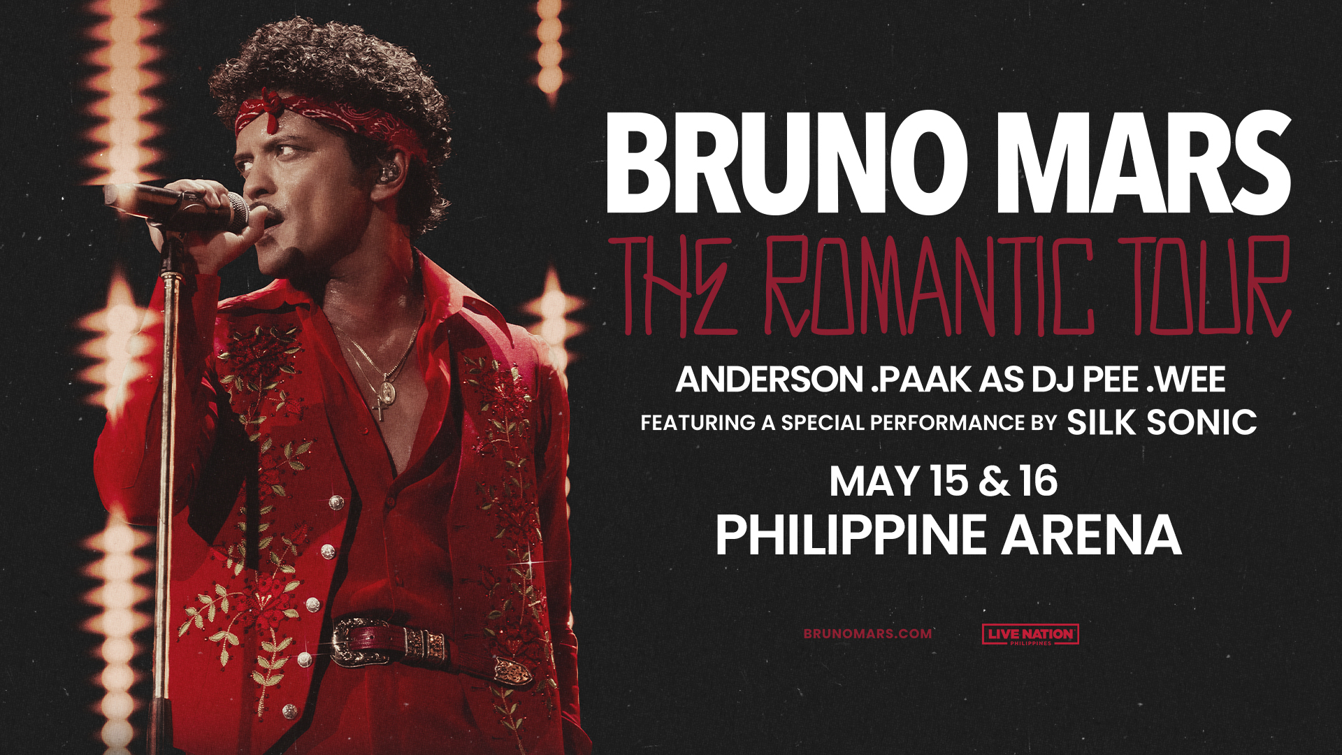 Bruno Mars Brings The Romantic Tour to Philippine Arena for Two Nights in May 2027